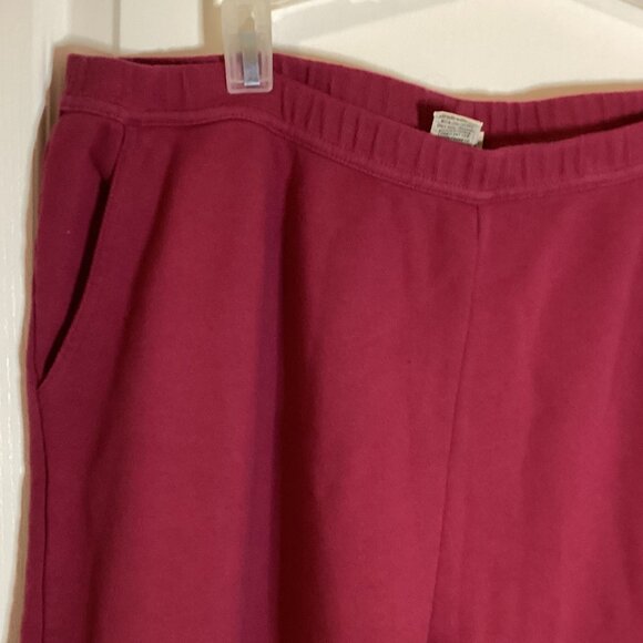 L.L.Bean Women's Sweatpants Size XL Regular Wide Leg Comfy Fit Warm Winter - Picture 4 of 8